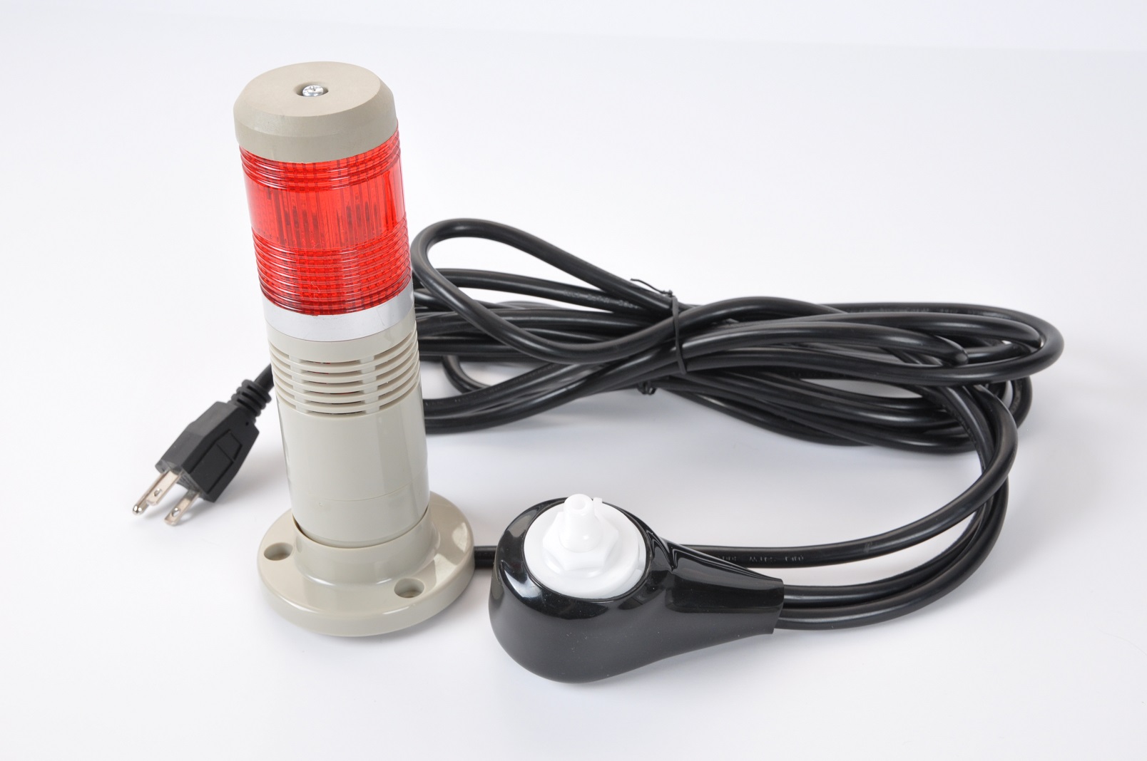 Pressure monitor alert stack light and audible alarm