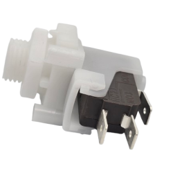 TV Tinytrol Air Switches - 9/16"-18 UNF Threaded Mount w/ Center Spout, White Housing