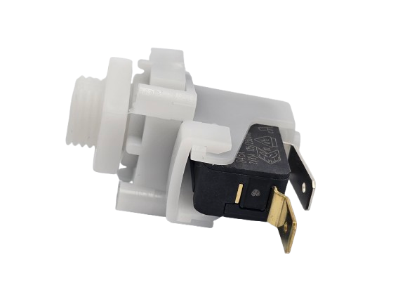 TVM411B Tinytrol Air Switch - 9/16"-18 UNF Threaded Mount w/ Center Spout, 21 Amps, SPST